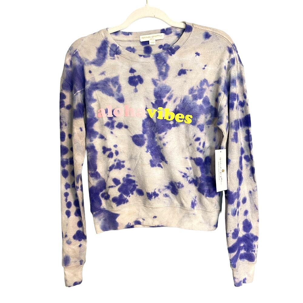 NWT Spiritual Gangster Aloha Vibes Crew Neck Sweatshirt XS